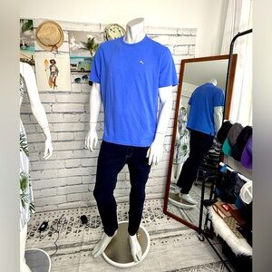 Tommy Bahama Blue Short Sleeve T-Shirt with White Logo